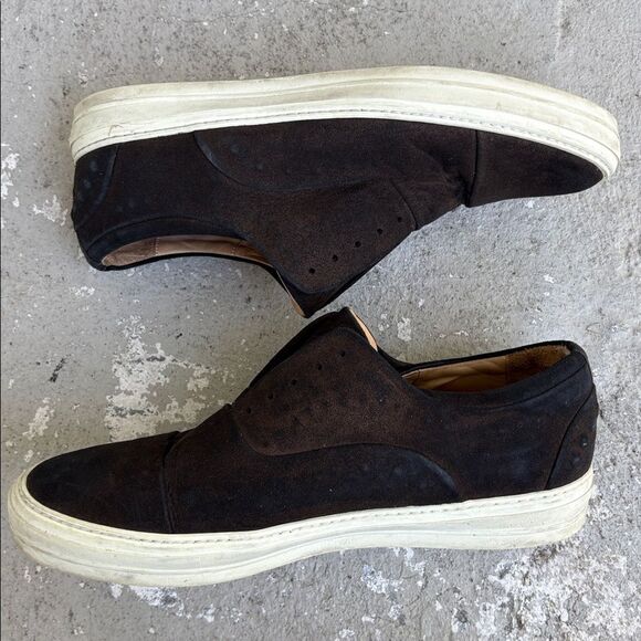 Alexander McQueen, black and brown slip on main image 6